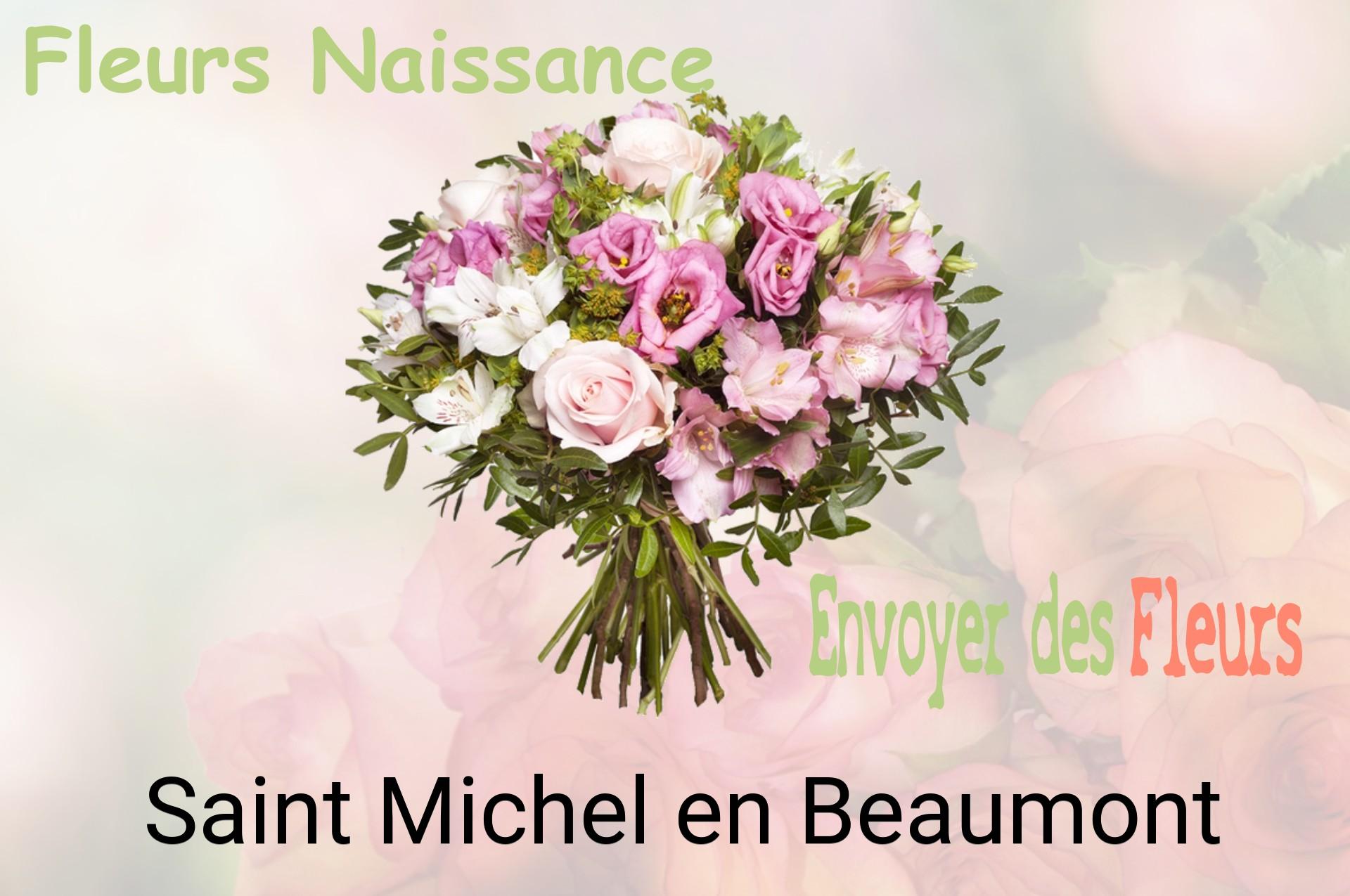 Bouquet de fleurs de naissance livré à Saint-Michel-en-Beaumont